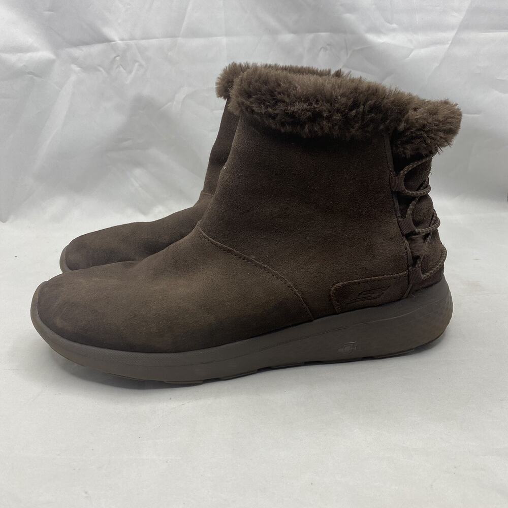 Skechers ON THE GO CITY 2 HIBERNATE Chocolate Brown Winter Boot 14615 Womens 8.5 - Picture 2 of 9